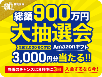総額900万円大抽選会