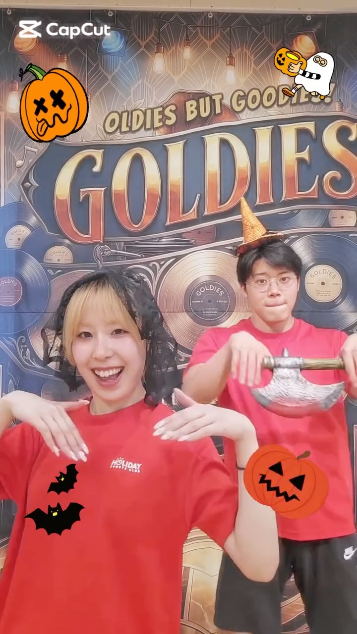 皆さんこんにちは！🎃🦇🕸⁡
⁡10月からのゴールディーズ ハロウィンVER.⁡
⁡お楽しみに👻⁡
⁡⁡
⁡ #goldies⁡
⁡ #ホリデイスポーツクラブ ⁡
⁡ #スタジオレッスン ⁡
⁡