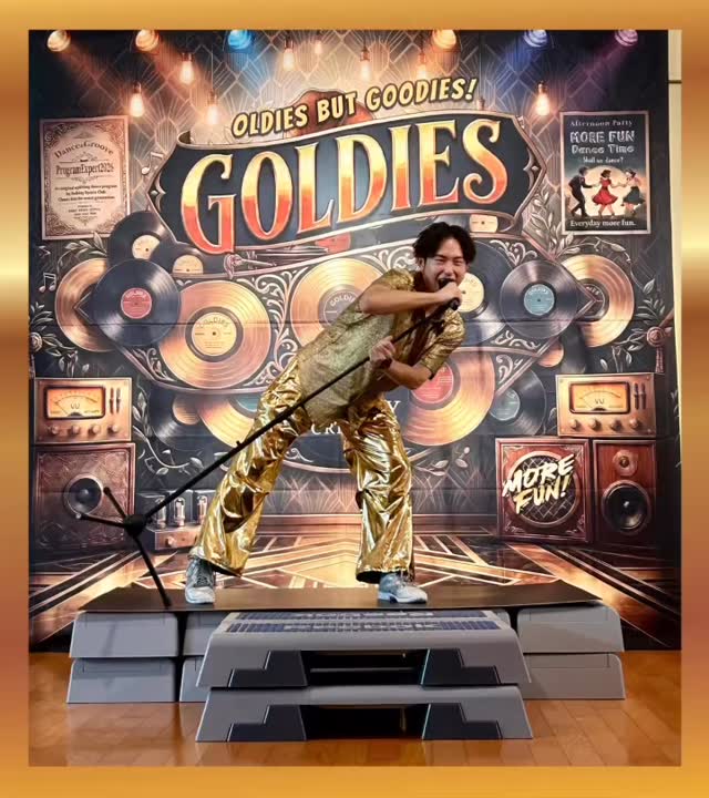 皆様こんにちは😃

新プログラム【GOLDES】

1950年代〜1980年代にヒットしたオールディーズソングを使用したプログラム🕺💃
是非あの頃を一緒に感じてみませんか？

▫️開催日時
土曜